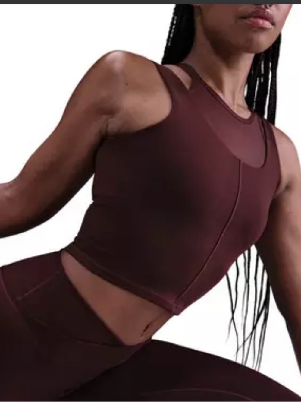 Nike Women's One Fitted Dri-FIT Cropped Tank Top